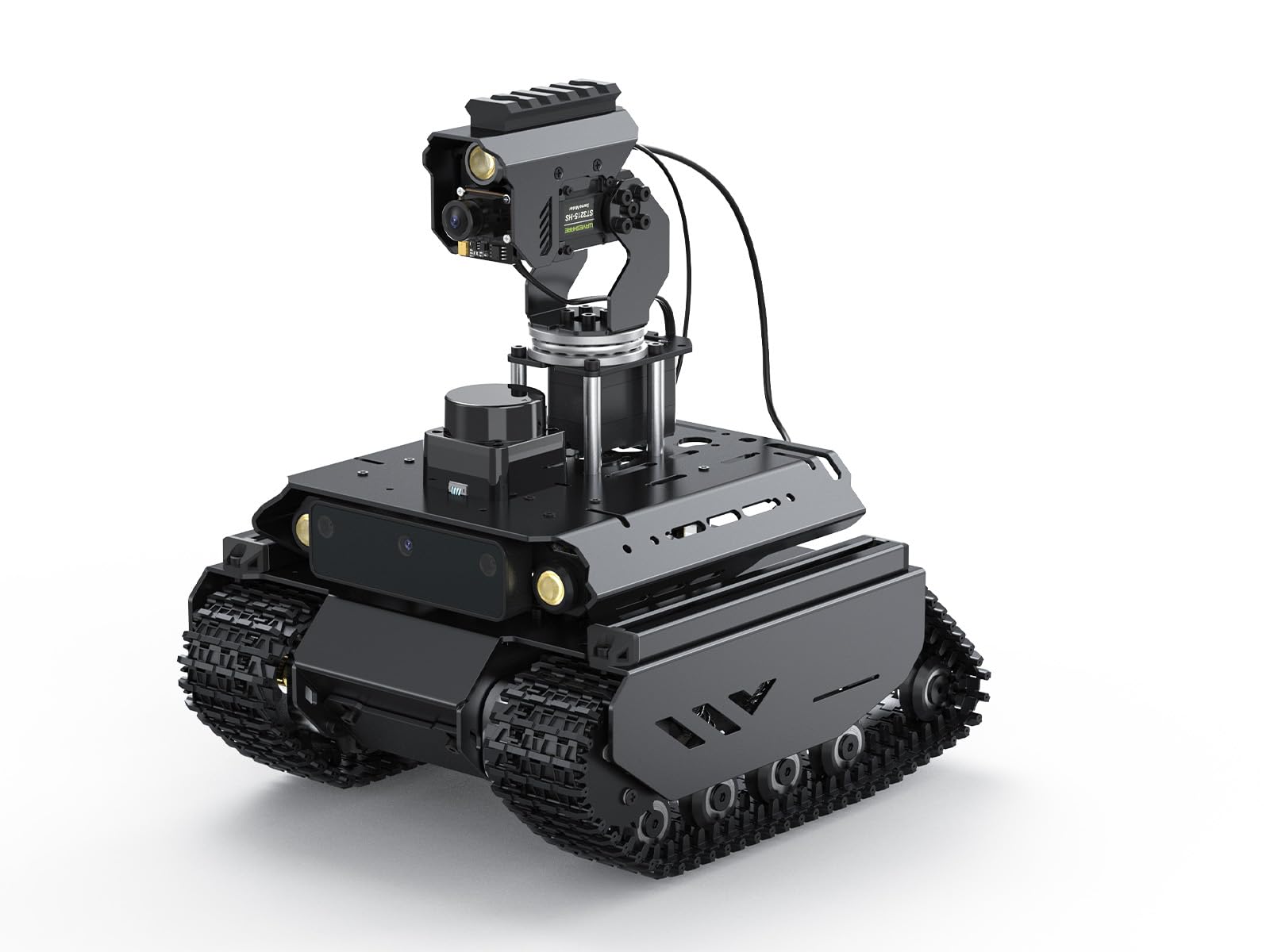 UGV Beast 追跡型 AI ロボット、デュアル コントローラー Amazon.com: Waveshare UGV Beast ROS 2 Open-Source Off-Road Tracked